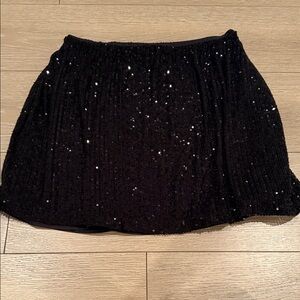 Old Navy Black Sequin Mini Skirt